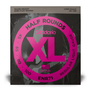 D'Addario XL Half Rounds Long Scale Bass Strings - Regular Light 45-100