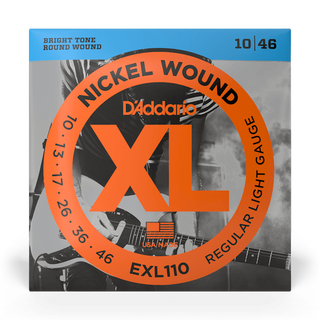 D'Addario XL Nickel Wound Electric Guitar Strings - Regular Light 10-46