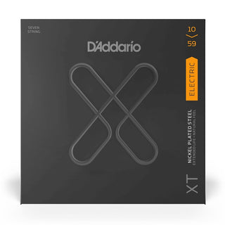 D'Addario XT Nickel Coated 7-String Electric Guitar Strings - Regular Light 10-59