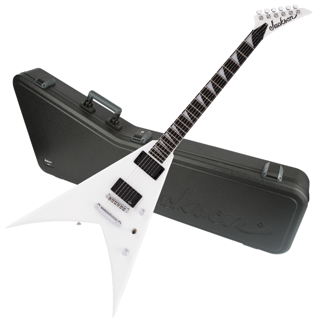 Jackson Pro Series King V KVTMG - Snow White with Hardshell Case