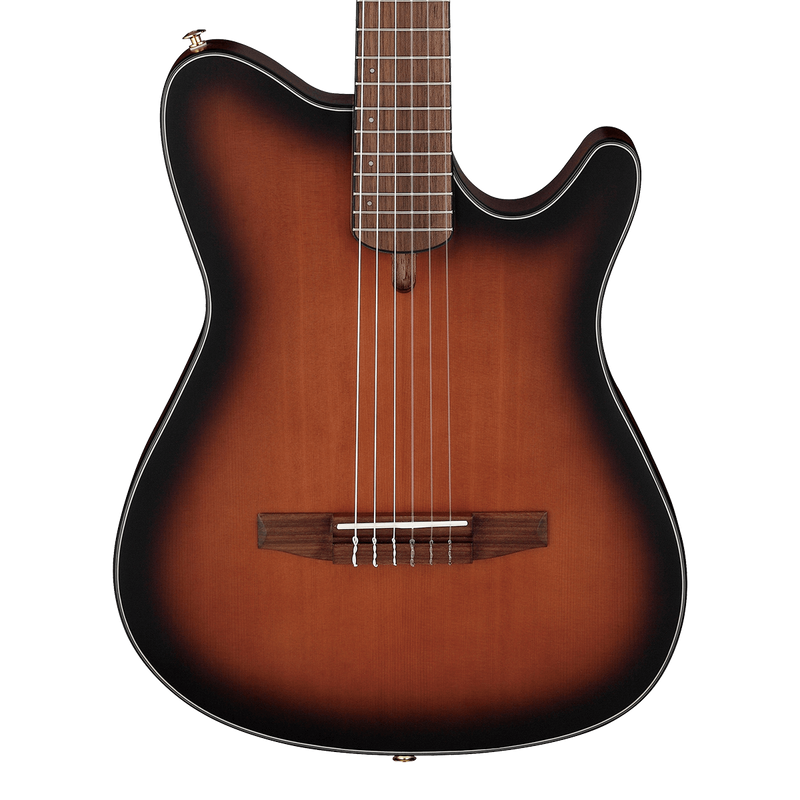 Ibanez FRH10N Thinline Nylon Acoustic Electric Guitar - Brown Sunburst