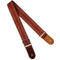 Walker and Williams: H-34 Vintage Series Earth Tone Reds Woven Kaleidoscope Strap With Leather Ends