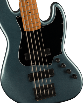 Squier Contemporary Active Jazz Bass HH V - Roasted Maple Fingerboard - Gunmetal Metallic