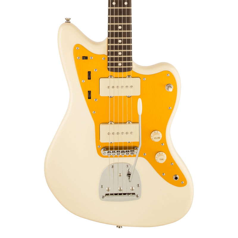 Squier J Mascis Jazzmaster - Gold Anodized Pickguard - Vintage White