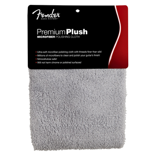 Fender Premium Plush Microfiber Polishing Cloth - Gray