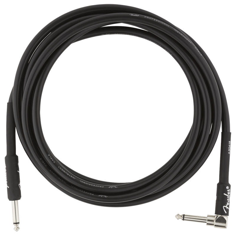 Fender Professional Series Instrument Cable Straight-Angle 10' - Black