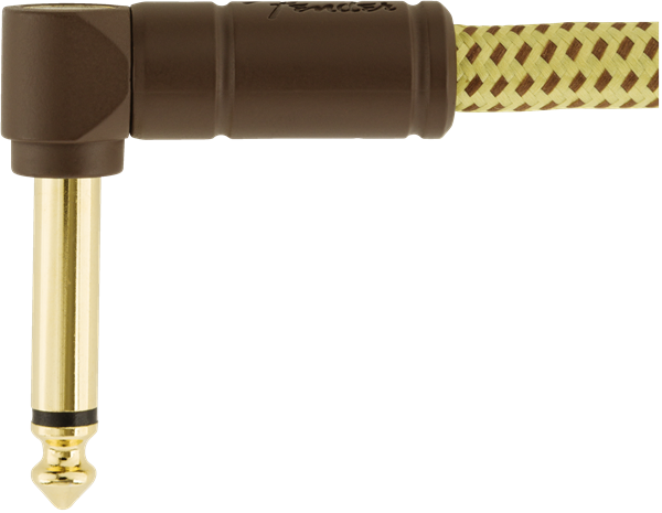 Fender Deluxe Series Instrument Cable Straight-Angle 10' - Tweed