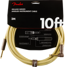 Fender Deluxe Series Instrument Cable Straight-Angle 10' - Tweed