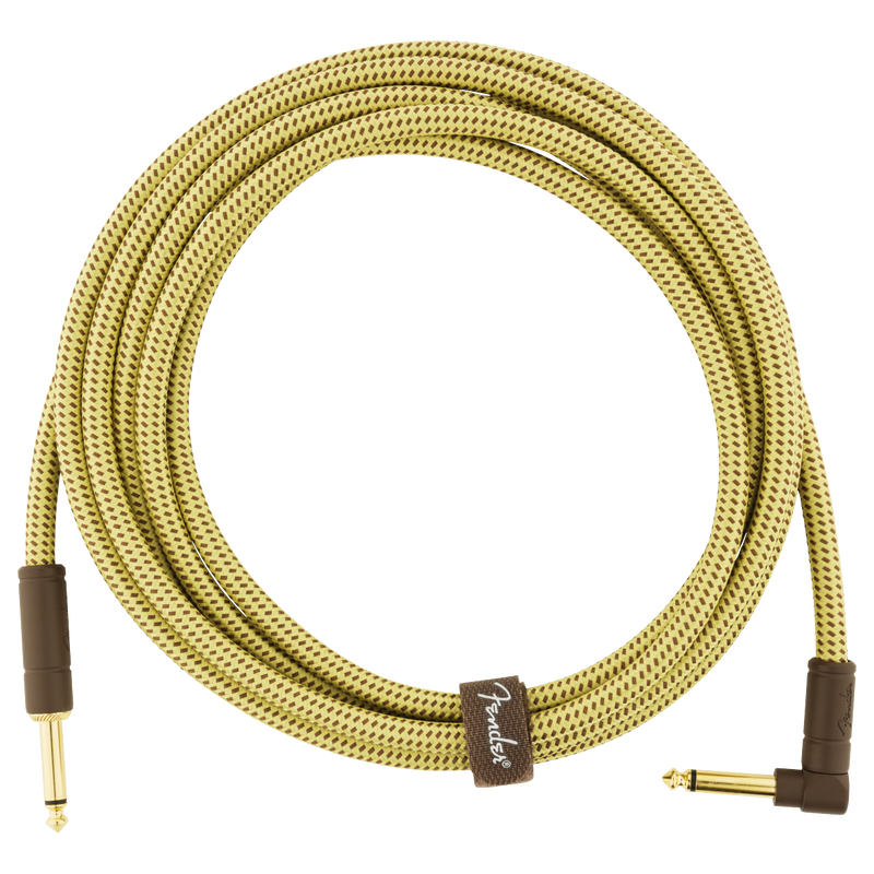 Fender Deluxe Series Instrument Cable Straight-Angle 10' - Tweed