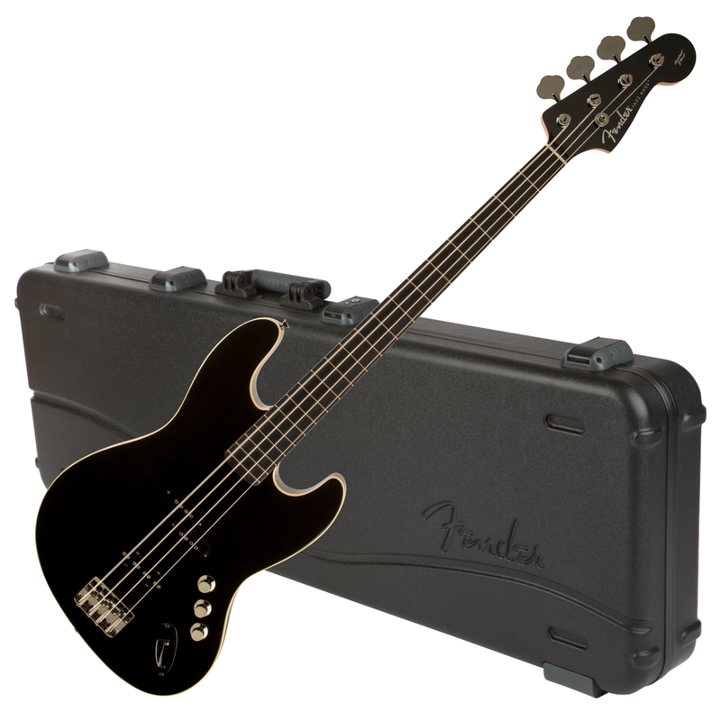 Decision Disparity Duke Fender Aerodyne Jazz Bass - Black with Hardshell Case – Safe Haven Music