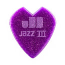 Dunlop 47PKH3NPS Kirk Hammett Jazz III Pick Purple Sparkle 6-Pack