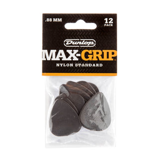 Dunlop 449P088 Max-Grip Nylon Standard Pick .88MM 12-Pack