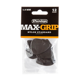 Dunlop 449P100 Max-Grip Nylon Standard Pick 1.0mm (12-Pack)