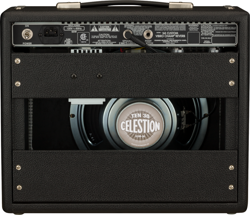 Fender '68 Custom Vibro Champ Reverb Guitar Combo Amp