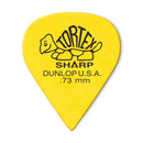 Dunlop Tortex Sharp Guitar Picks - .73mm Yellow (12-pack)