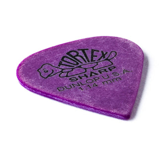 Dunlop Tortex Sharp Guitar Picks - 1.14mm Purple (12-pack)