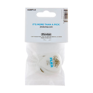 Dunlop 428P100 Tortex Flex Standard Pick 1.0mm (12-Pack)
