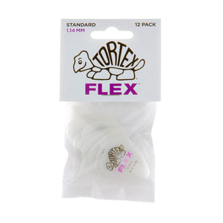 Dunlop 428P114 Tortex Flex Standard Pick 1.14mm (12-Pack)