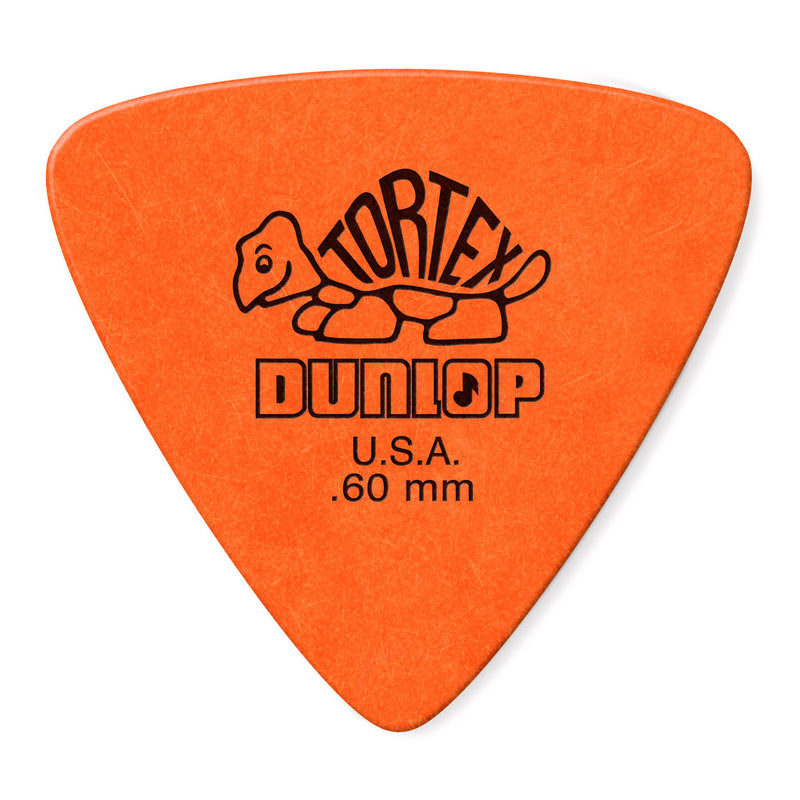 Dunlop 431P060 Tortex Triangle Pick .60MM 6-Pack