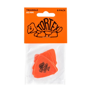 Dunlop 431P060 Tortex Triangle Pick .60mm (6-Pack)