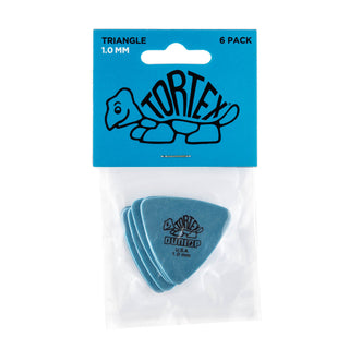 Dunlop 431P100 Tortex Triangle Pick 1.0MM 6-Pack