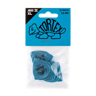 Dunlop 498P100 Tortex Jazz III XL Pick 1.0mm (12-Pack)