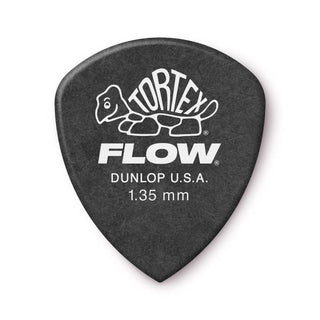 Dunlop 558P135 Tortex Flow Guitar Picks - 1.35mm Gray (12 Pack) - Safe Haven Music