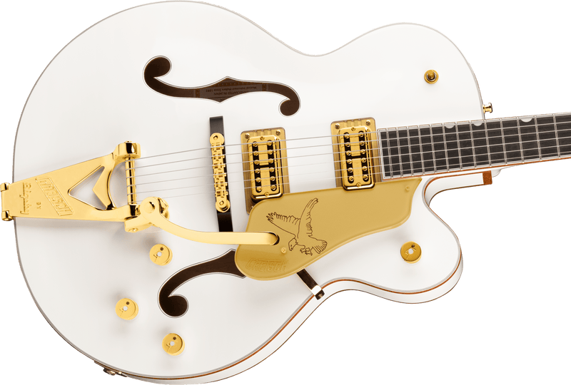 Gretsch G6136TG Players Edition Falcon Hollow Body with String-Thru Bigsby and Gold Hardware - White