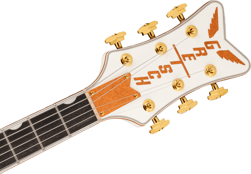 Gretsch G6136TG Players Edition Falcon Hollow Body with String-Thru Bigsby and Gold Hardware - White