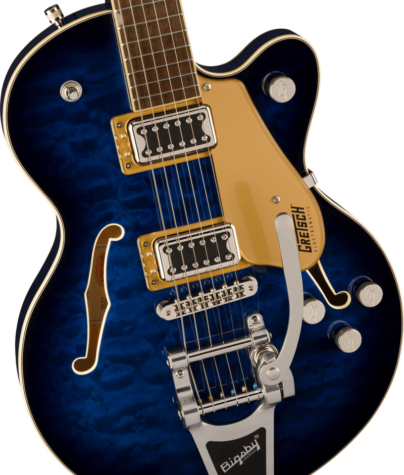 Gretsch G5655T-QM Electromatic Center Block Jr. Single-Cut Quilted Maple - Hudson Sky