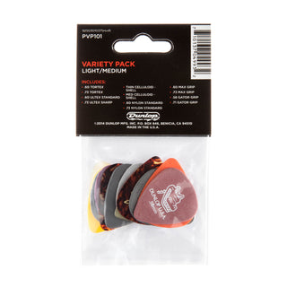 Dunlop PVP101 Guitar Pick LT/MD Variety Pack