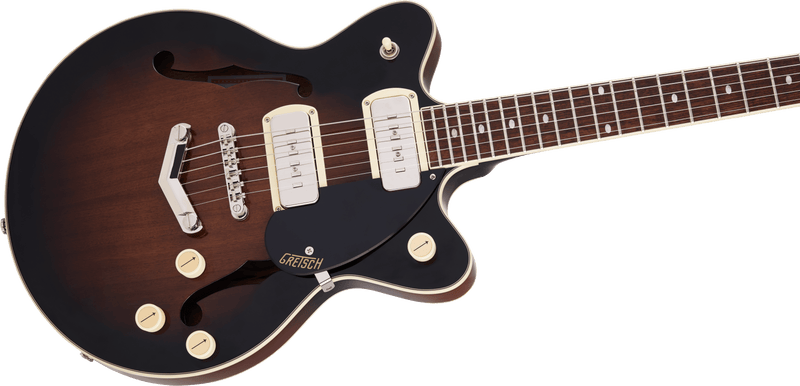 Used Gretsch G2655-P90 Streamliner Center Block Jr. Double-Cut P90 with V-Stoptail - Brownstone