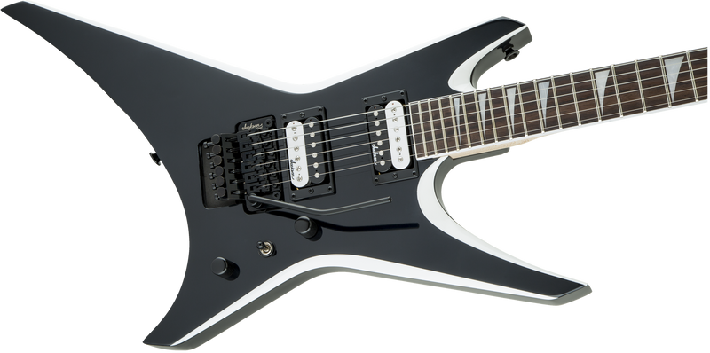 Jackson JS32 Warrior - Black with White Bevels