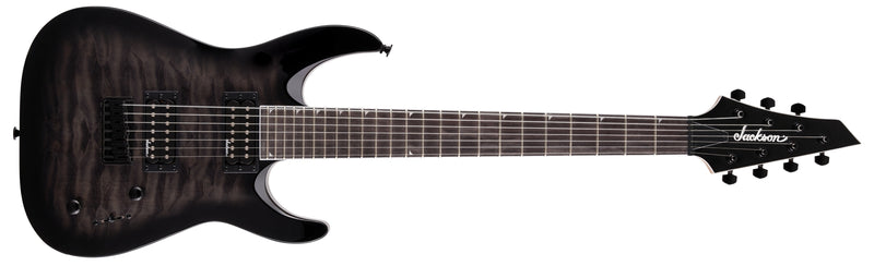 Jackson JS Series Dinky Arch Top JS22Q-7 DKA HT - Transparent Black Burst