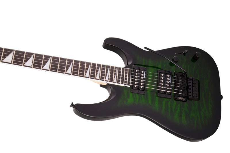 Jackson JS Series Dinky Arch Top JS32Q DKA - Transparent Green Burst