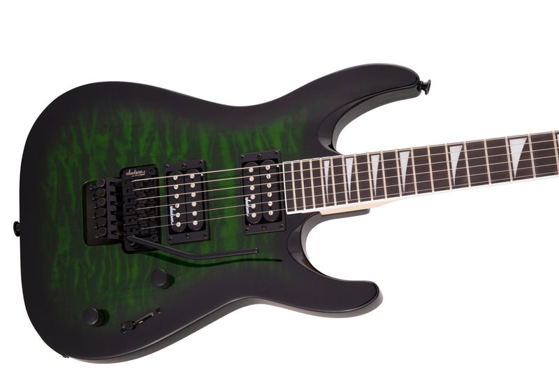 Jackson JS Series Dinky Arch Top JS32Q DKA - Transparent Green Burst