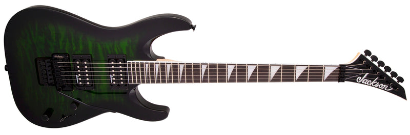 Jackson JS Series Dinky Arch Top JS32Q DKA - Transparent Green Burst