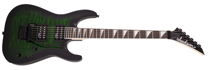 Jackson JS Series Dinky Arch Top JS32Q DKA - Transparent Green Burst