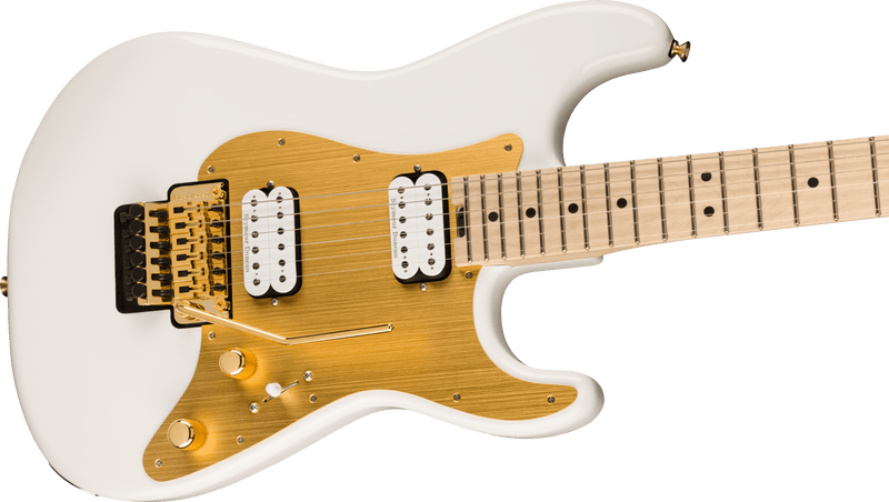 Charvel Pro-Mod So-Cal Style 1 HH FR - Snow White with Gold Pickguard - Used