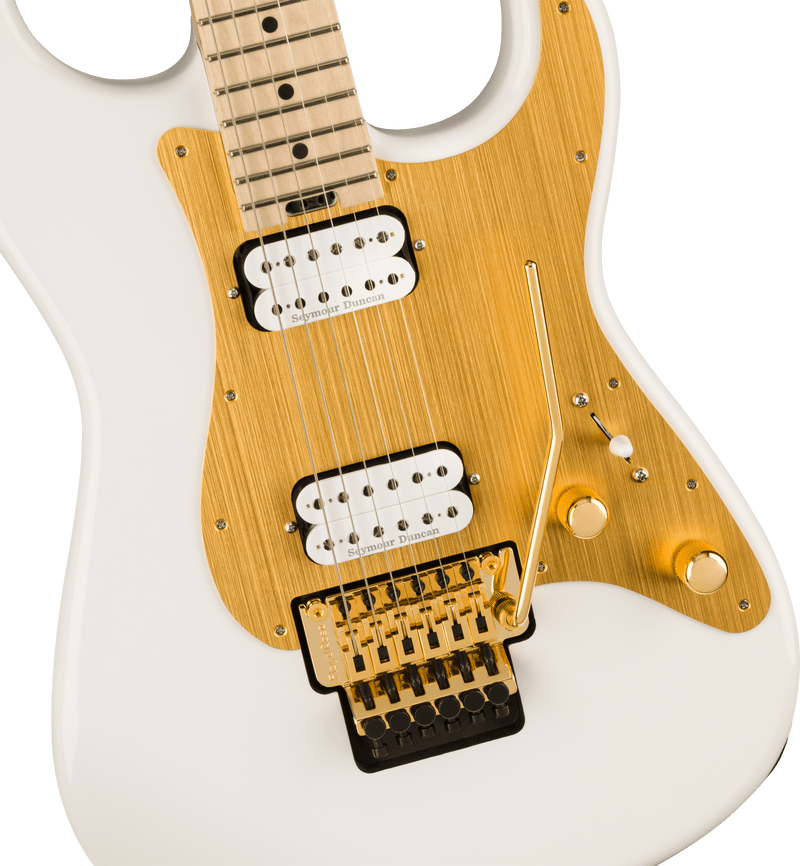 Charvel Pro-Mod So-Cal Style 1 HH FR - Snow White with Gold Pickguard - Used