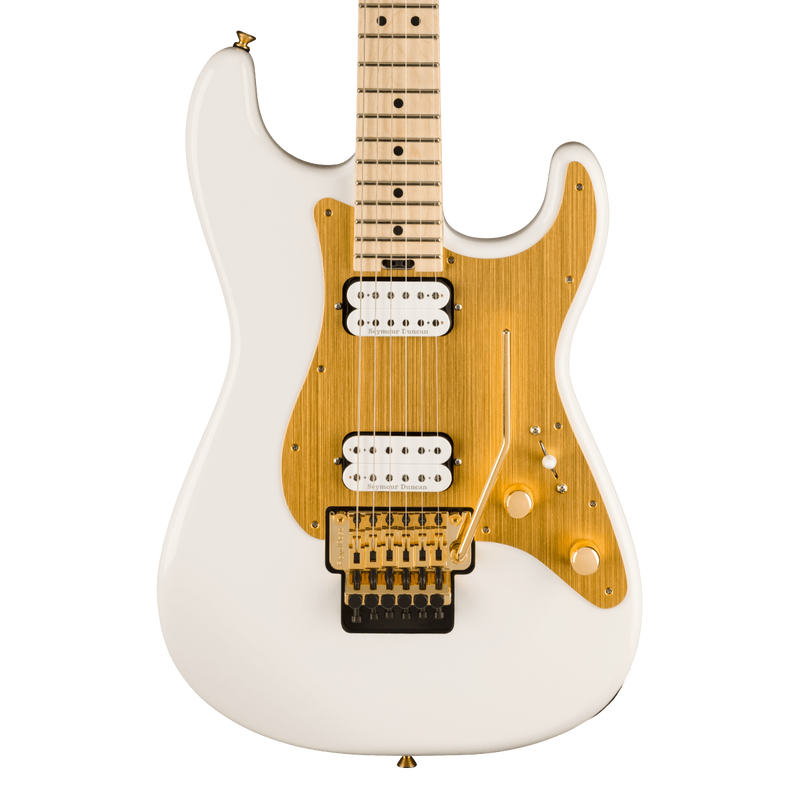 Charvel Pro-Mod So-Cal Style 1 HH FR - Snow White with Gold Pickguard - Used