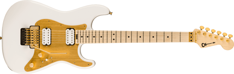 Charvel Pro-Mod So-Cal Style 1 HH FR - Snow White with Gold Pickguard - Used
