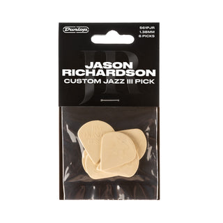 Dunlop 561PJR Jason Richardson Custom Jazz III Pick 6-Pack