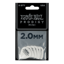 Ernie Ball 2.0mm White Mini Prodigy Picks 6-pack - Safe Haven Music