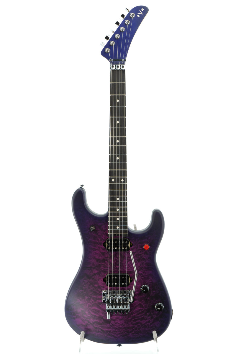 EVH 5150 Deluxe Electric Guitar QM - Satin Purple Daze with EVH Hardshell Case