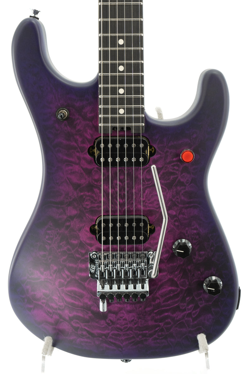 EVH 5150 Deluxe Electric Guitar QM - Satin Purple Daze with EVH Hardshell Case