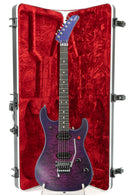 EVH 5150 Deluxe Electric Guitar QM - Satin Purple Daze with EVH Hardshell Case