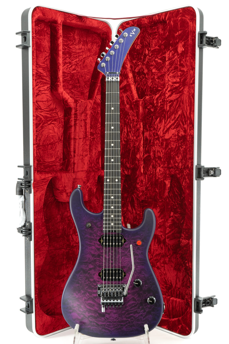 EVH 5150 Deluxe Electric Guitar QM - Satin Purple Daze with EVH Hardshell Case