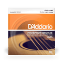 D'Addario EJ15 Phosphor Bronze Acoustic Guitar Strings, Extra Light, 10-47 - Safe Haven Music