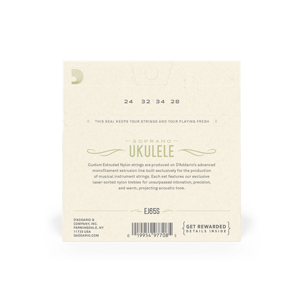 D'Addario Soprano Ukulele Strings - Safe Haven Music
